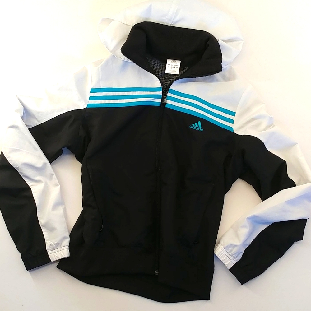 Adidas Full Zip TriColor Windbreaker Jacket